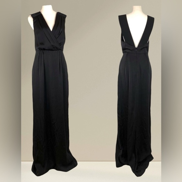 BCBGeneration Dresses & Skirts - New Puddle Train Black Full-Length Evening Dress